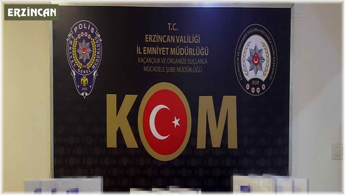 Erzincan'da 45 adet kaçak büyüme hormonu ile botoks iğnesi ele geçildi