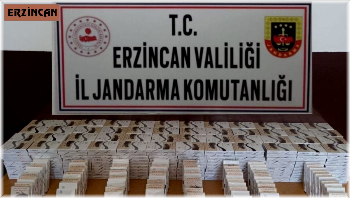 Erzincan'da 560 paket kaçak sigara ele geçirildi
