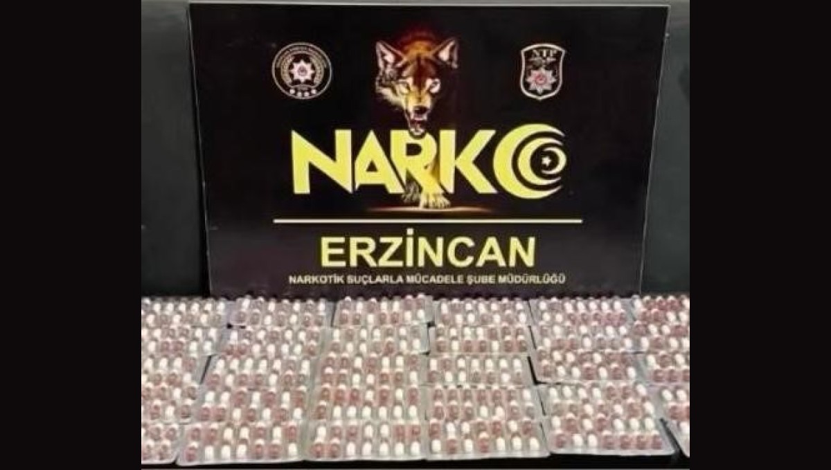 Erzincan'da 6 bin 335 adet uyuşturucu hap ele geçirildi