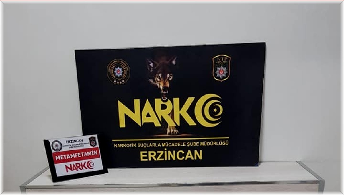 Erzincan'da 6 kilo 161,66 gram metamfetamin ele geçirildi