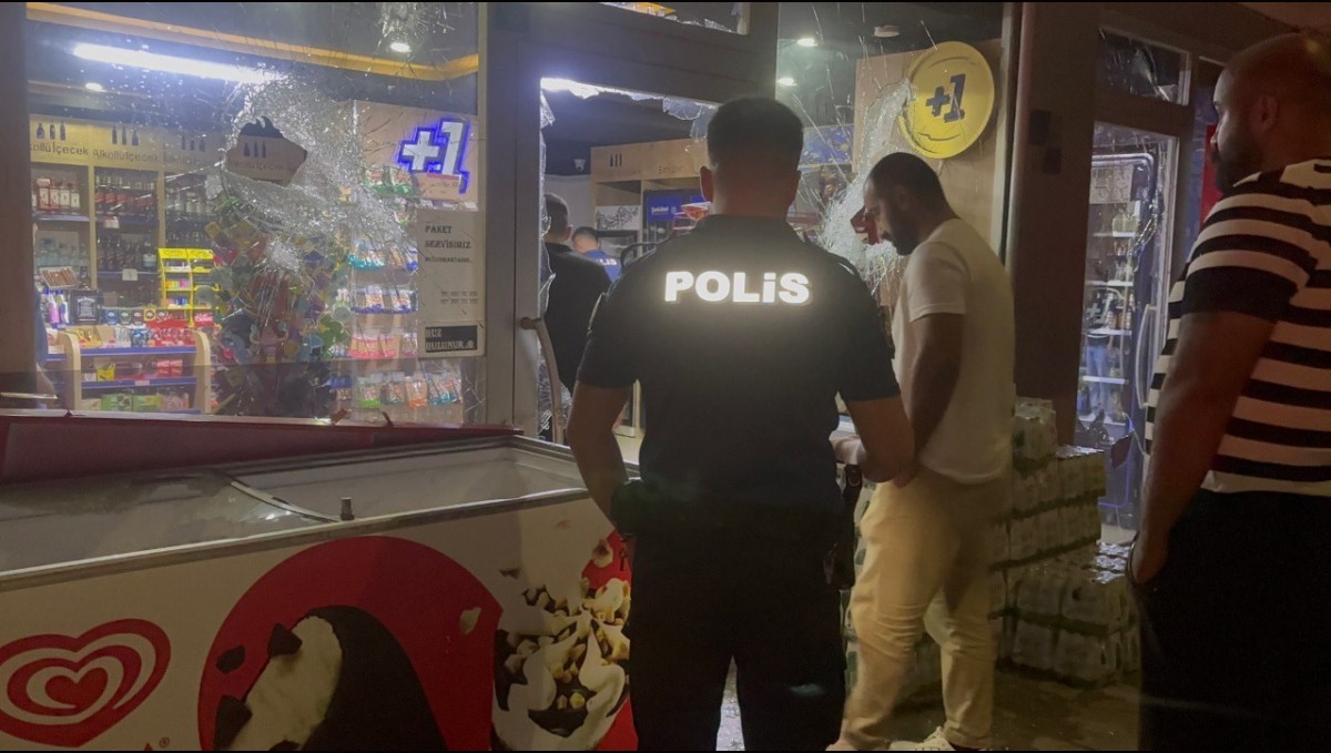 Erzincan'da alkollü şahıs işyerine saldırdı