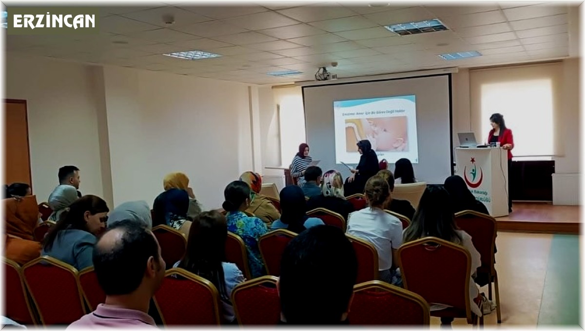 Erzincan'da "Anne Sütü ve Emzirme Danışmanlığı Hizmet İçi Eğitimi" verildi