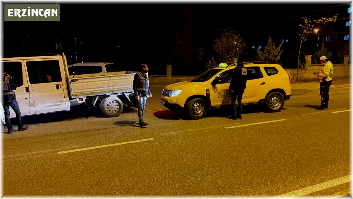 Erzincan'da asayiş uygulaması