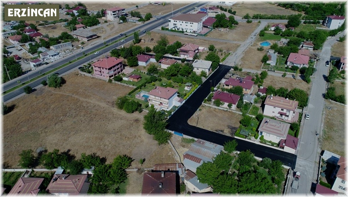 Erzincan'da asfalt çalışması