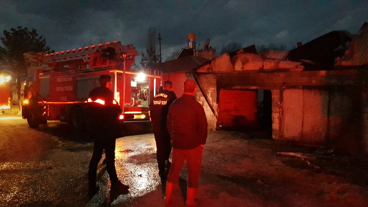 Erzincan'da bir evin kalorifer kazanında çıkan yangın söndürüldü