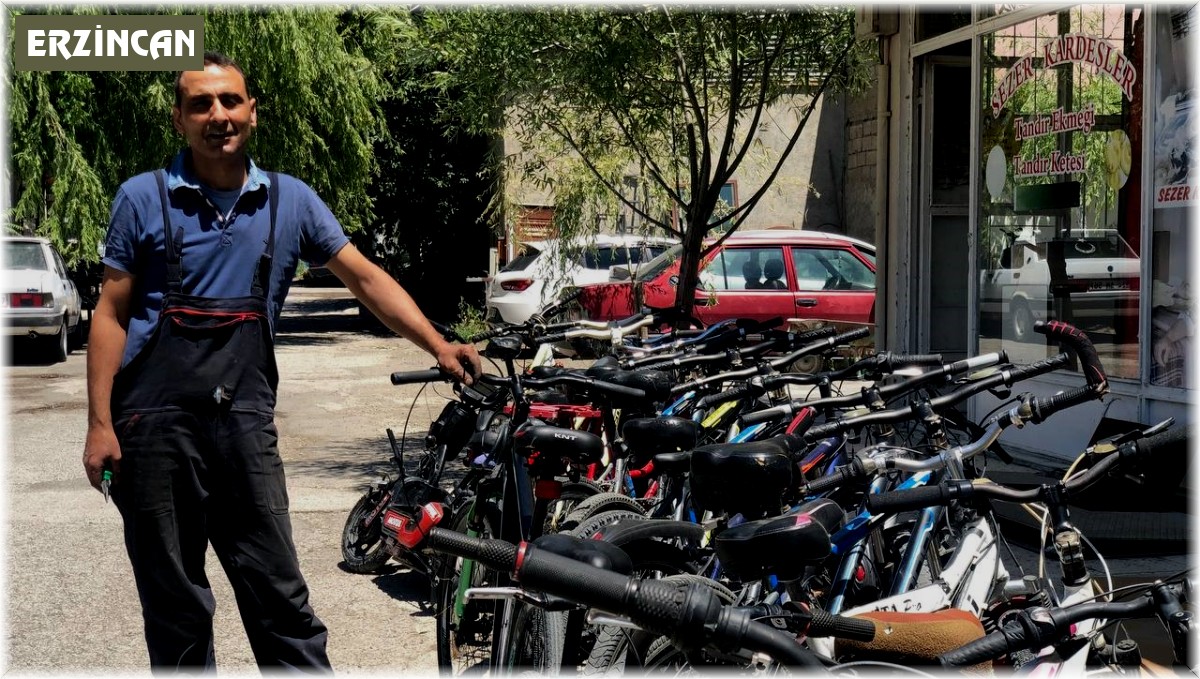 Erzincan'da bisiklete rağbet arttı