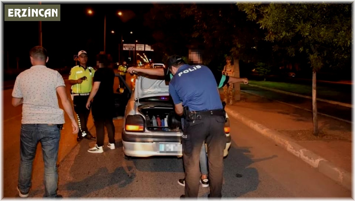 Erzincan'da çeşitli suçlardan aranan 10 kişi yakalandı