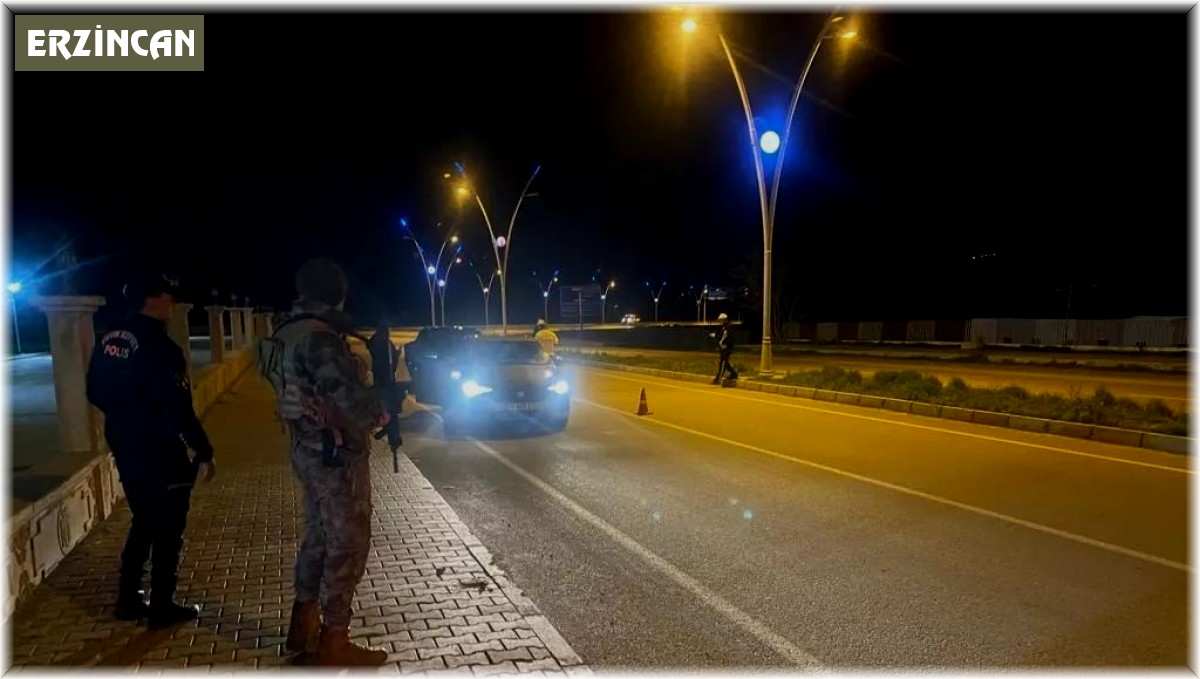 Erzincan'da çeşitli suçlardan aranan 18 şüpheli yakalandı