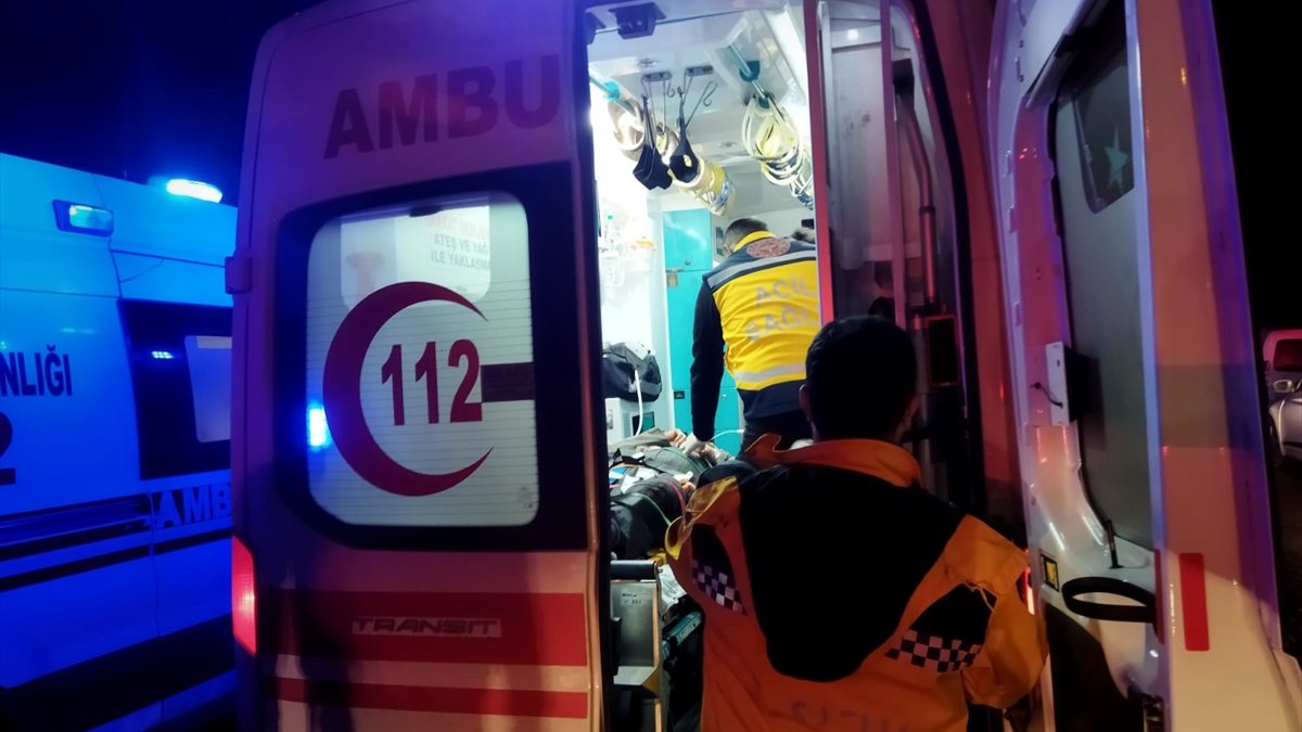 Erzincan'da devrilen otomobildeki 2 kişi yaralandı