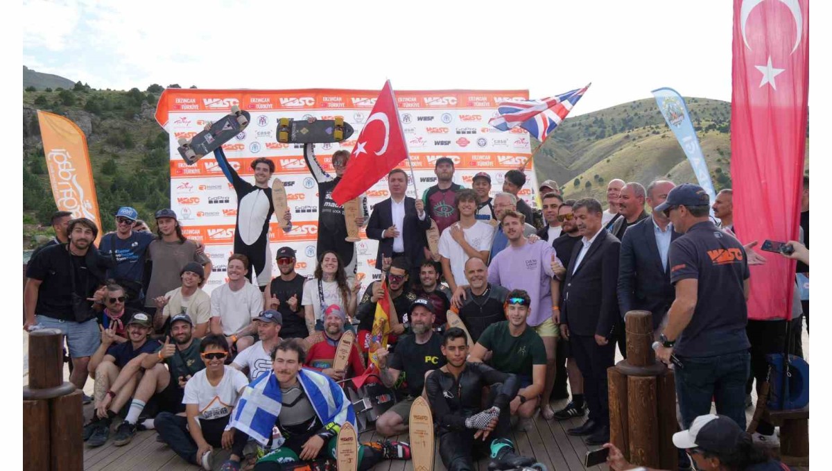 Erzincan'da Dünya Kaykay İniş Şampiyonası sona erdi