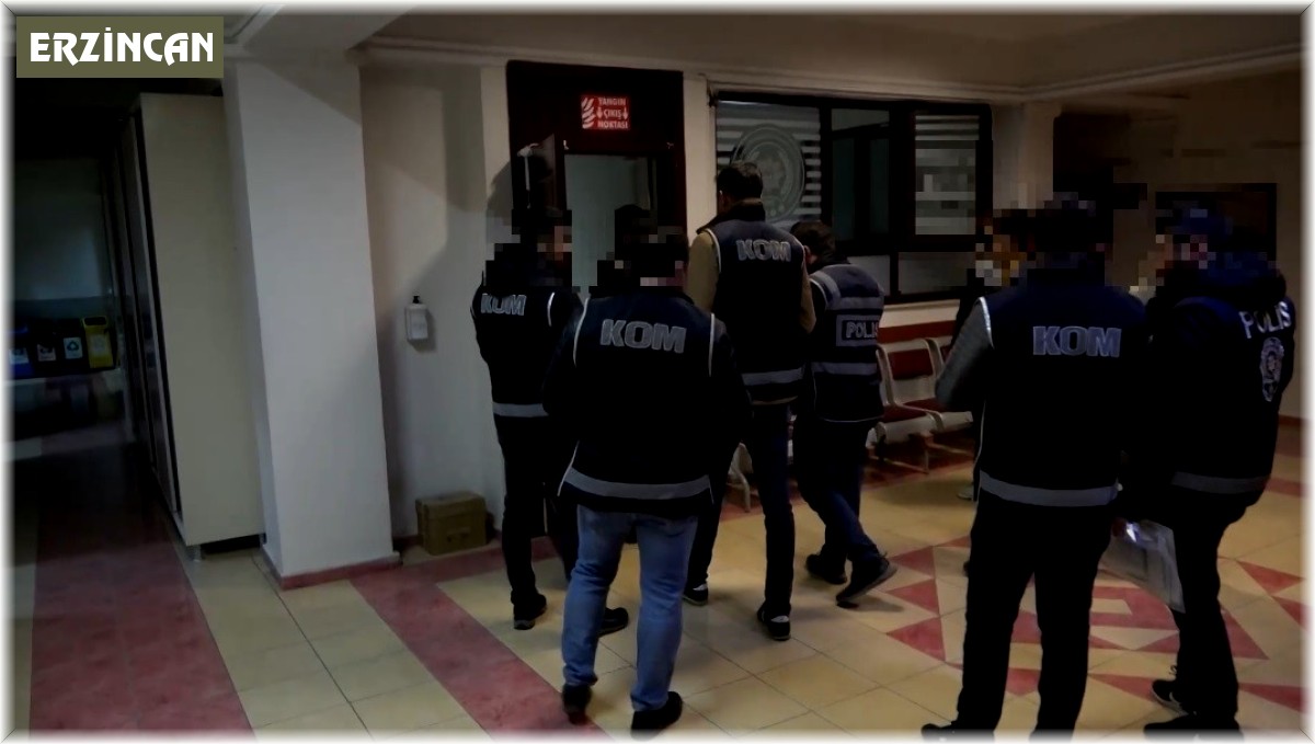 Erzincan'da 'GİRDAP' operasyonunda yakalan 4 şüpheli tutuklandı