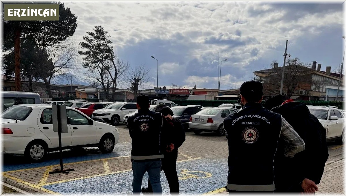 Erzincan'da göçmen kaçakçılığı suçundan 2 kişi tutuklandı