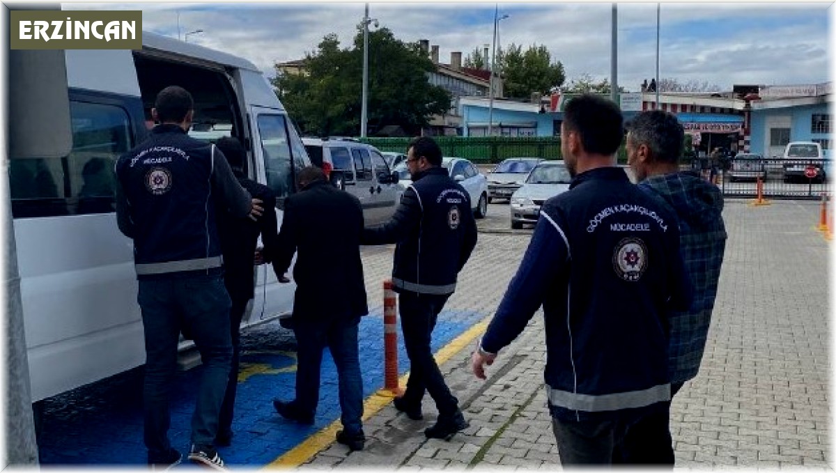 Erzincan'da göçmen kaçakçısı 3 kişi tutuklandı