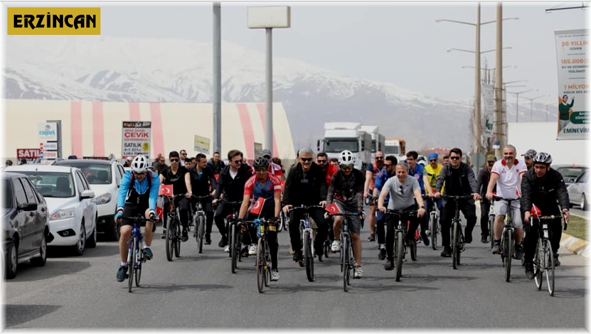 Erzincan'da 'Haydi Hep Birlikte Pedallayalım' etkinliği