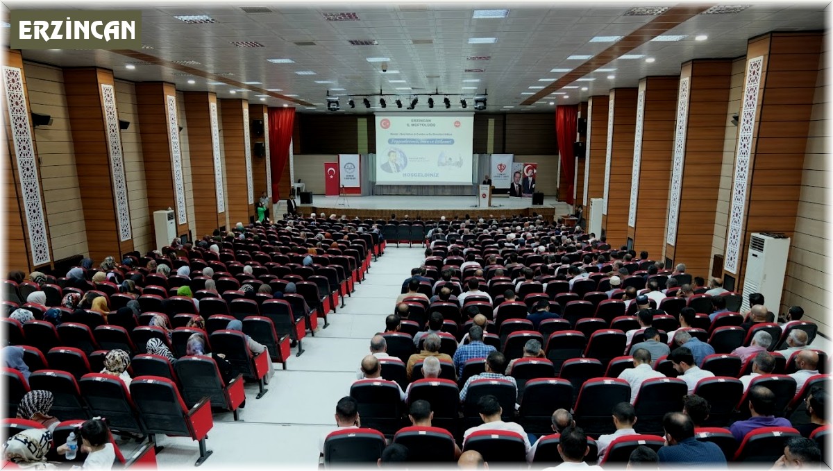 Erzincan'da 'Hz. Peygamber, İman ve İstikamet' konulu konferans düzenlendi