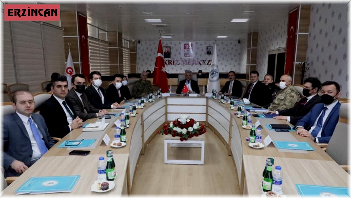 Erzincan'da İl Güvenlik ve Asayiş Koordinasyon Toplantısı yapıldı