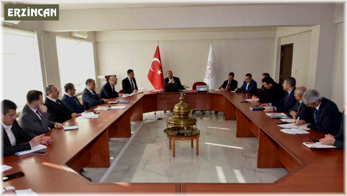 Erzincan'da İlçe Milli Eğitim Müdürleri toplantısı yapıldı
