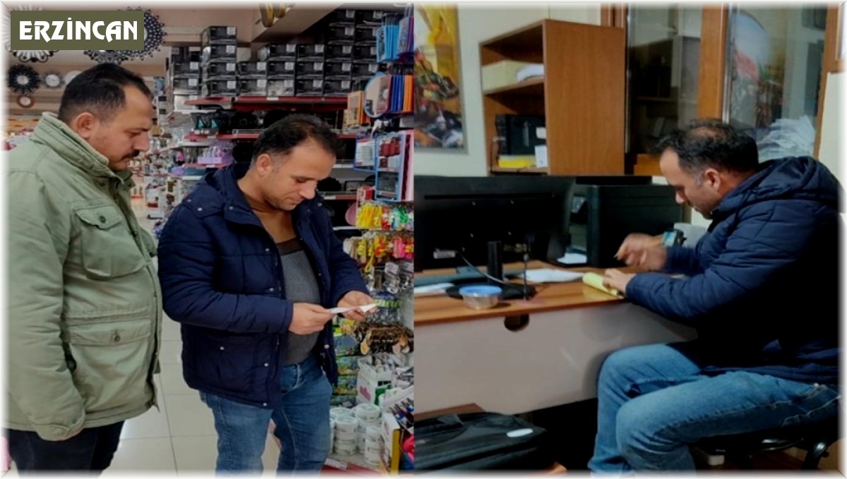 Erzincan'da iş yerlerine yönelik ücretli poşet denetimi yapıldı