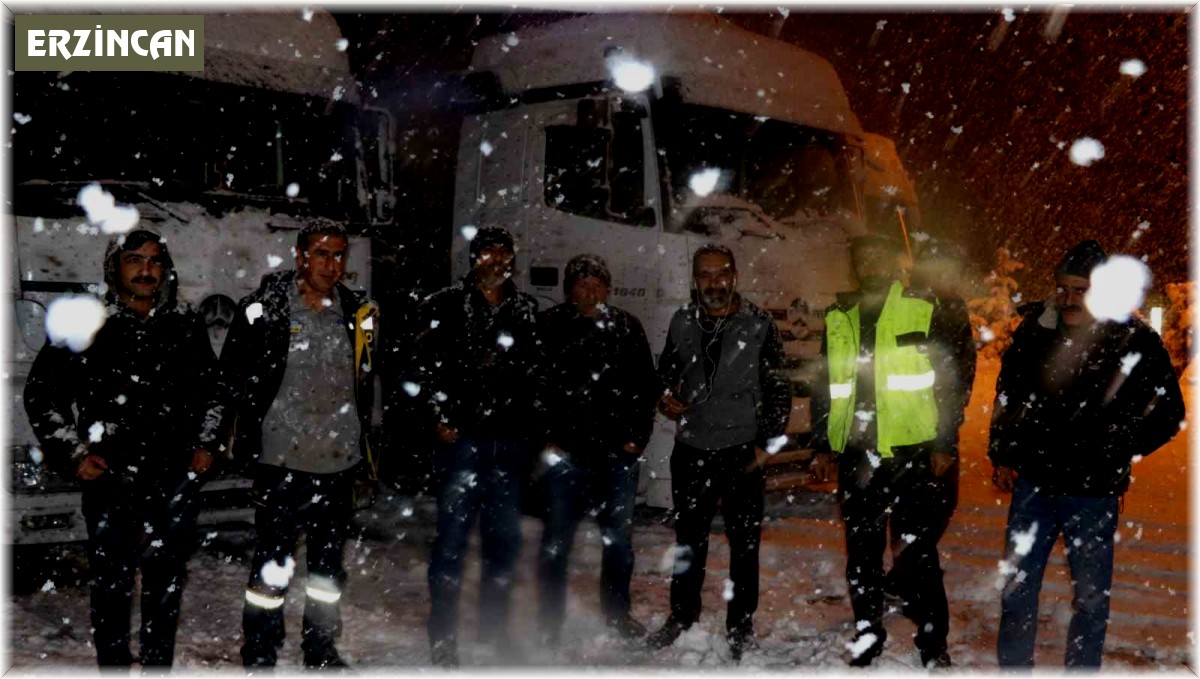 Erzincan'da kar ve tipi ulaşımda aksamalara neden oldu