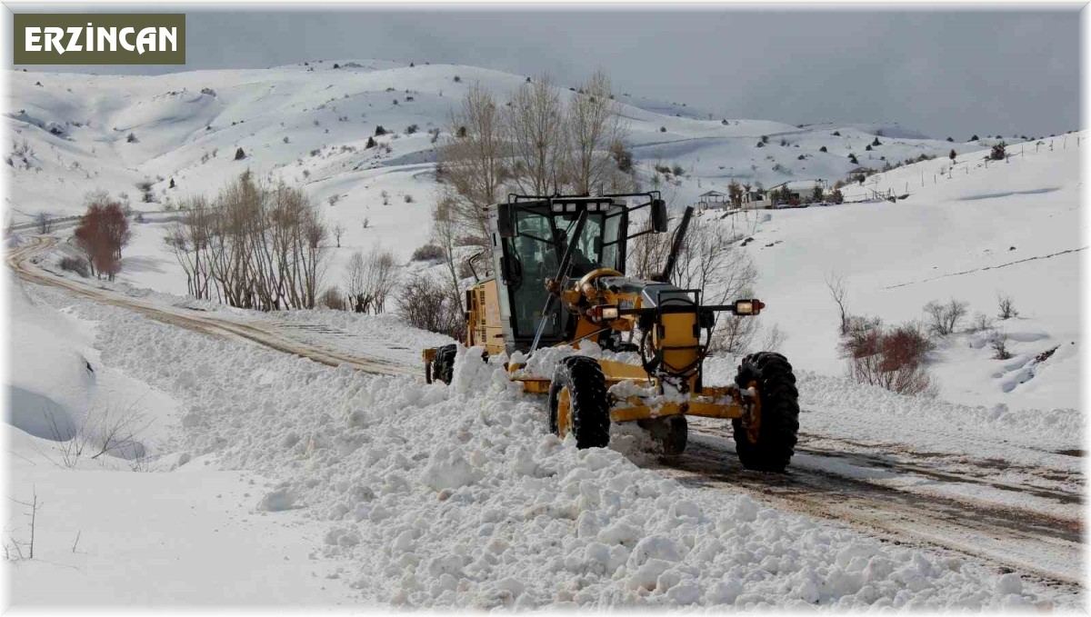 Erzincan'da kar ve tipiden 150 köy yolu ulaşıma kapandı