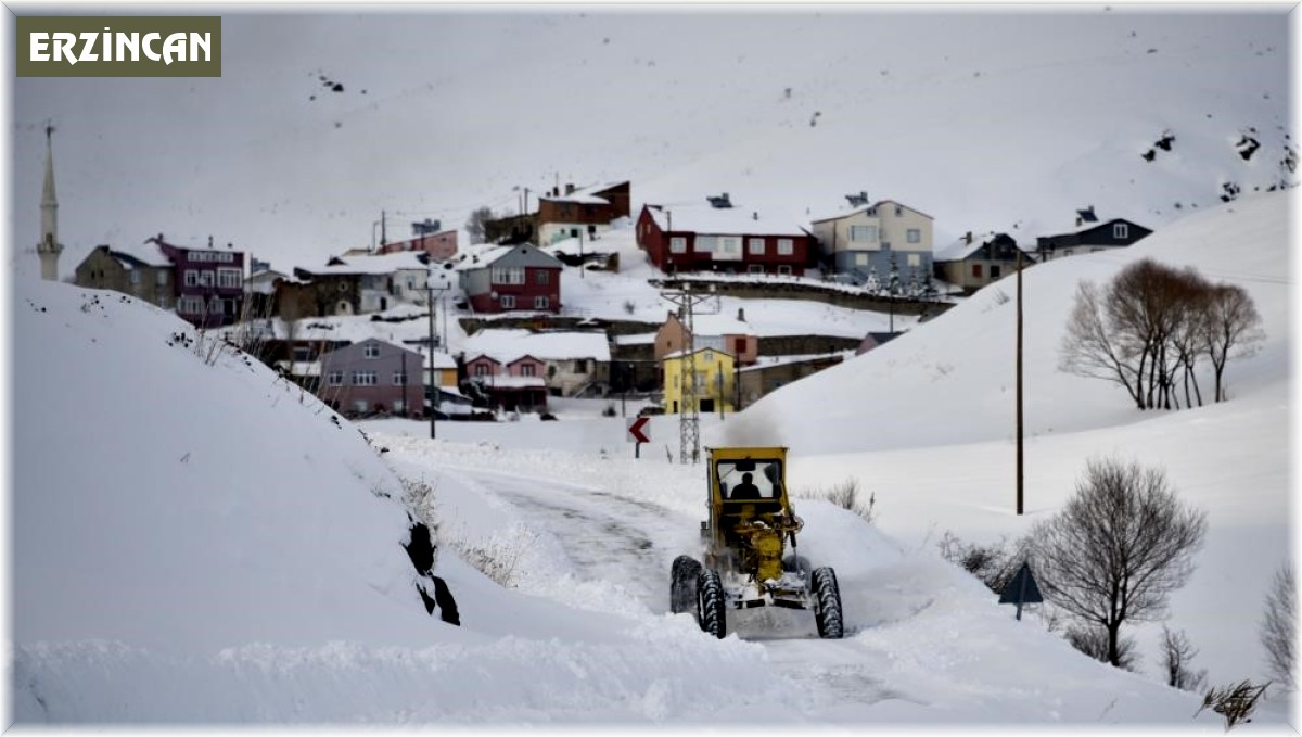 Erzincan'da kar ve tipiden 471 köy yolu ulaşıma kapandı