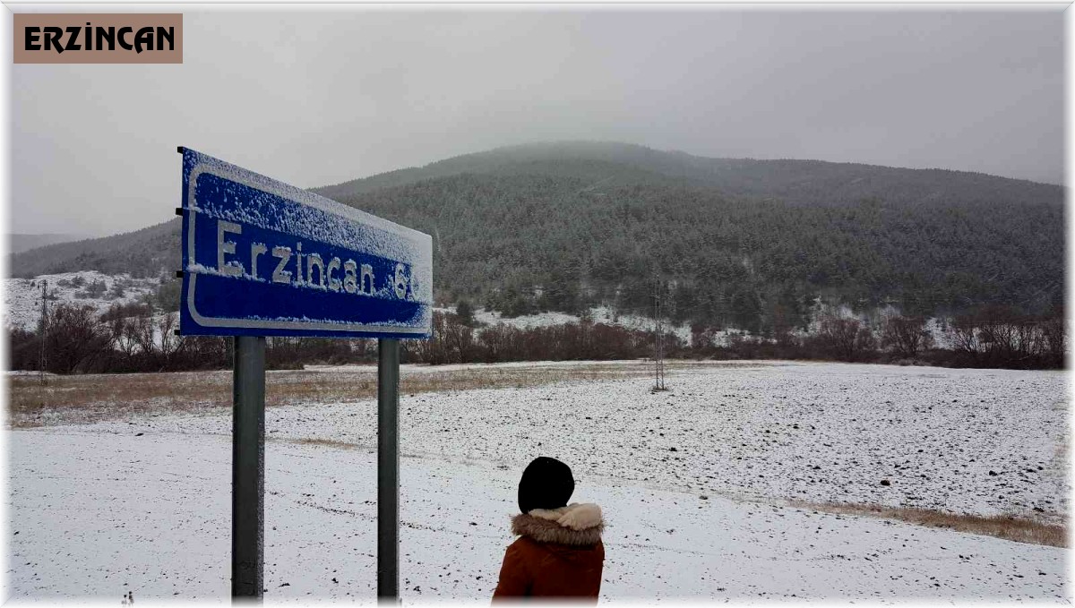 Erzincan'da kar yağışı