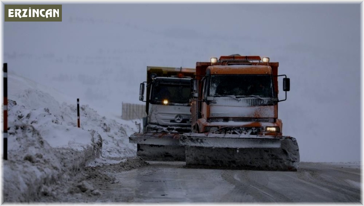 Erzincan'da kardan 31 köy yolu ulaşıma kapalı