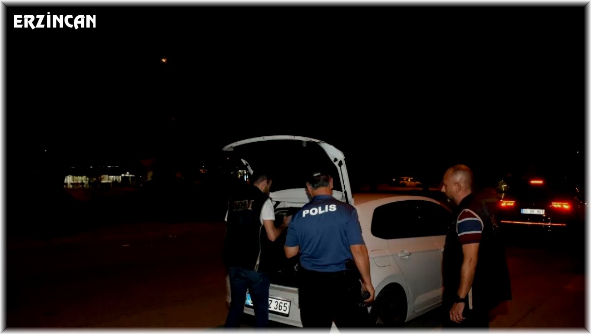 Erzincan'da ki asayiş uygulamalarında bin 478 şahıs sorgulandı