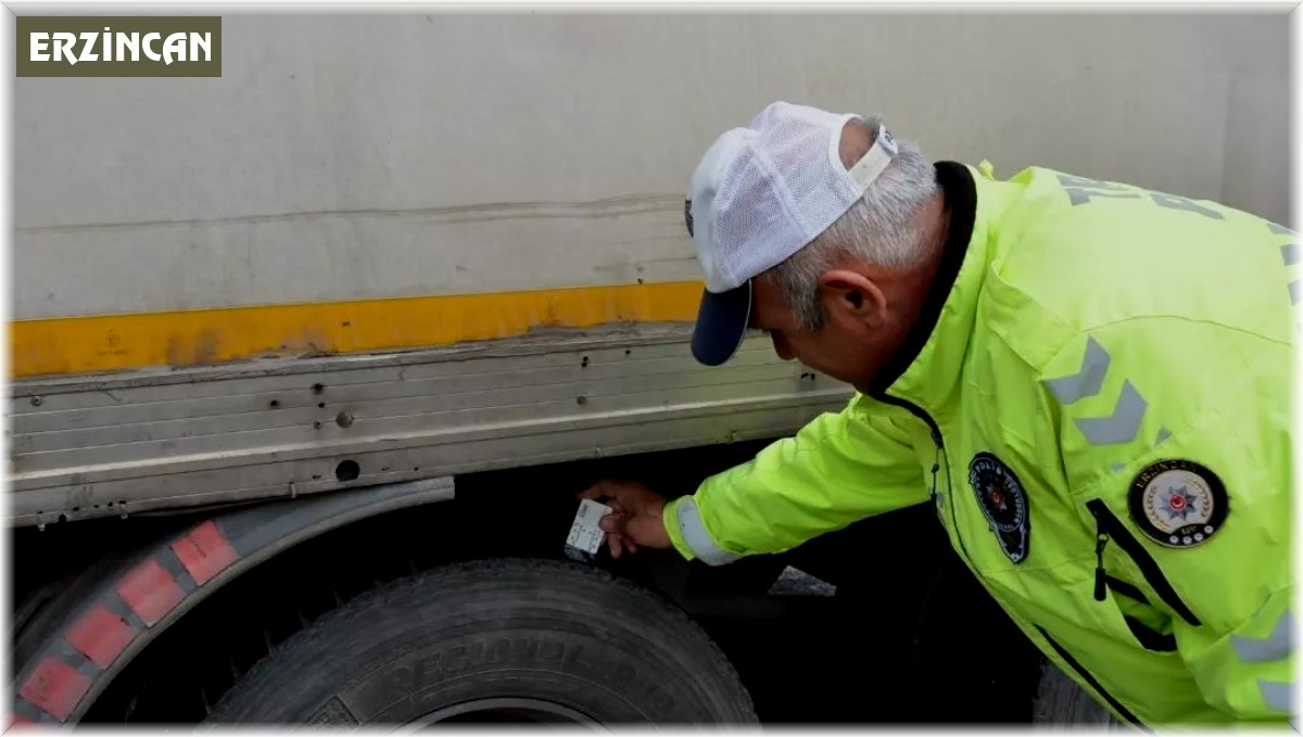 Erzincan'da kış lastiği denetimi