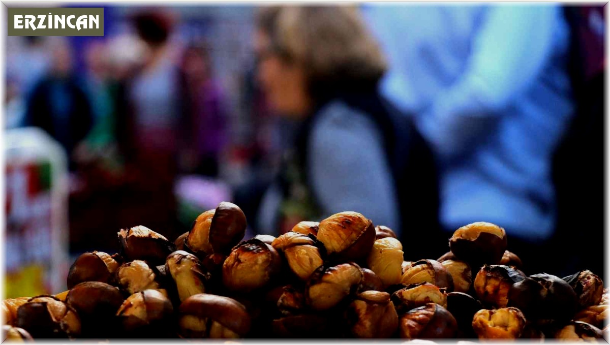 Erzincan'da kışın habercisi kestaneciler ocaklarını yaktı