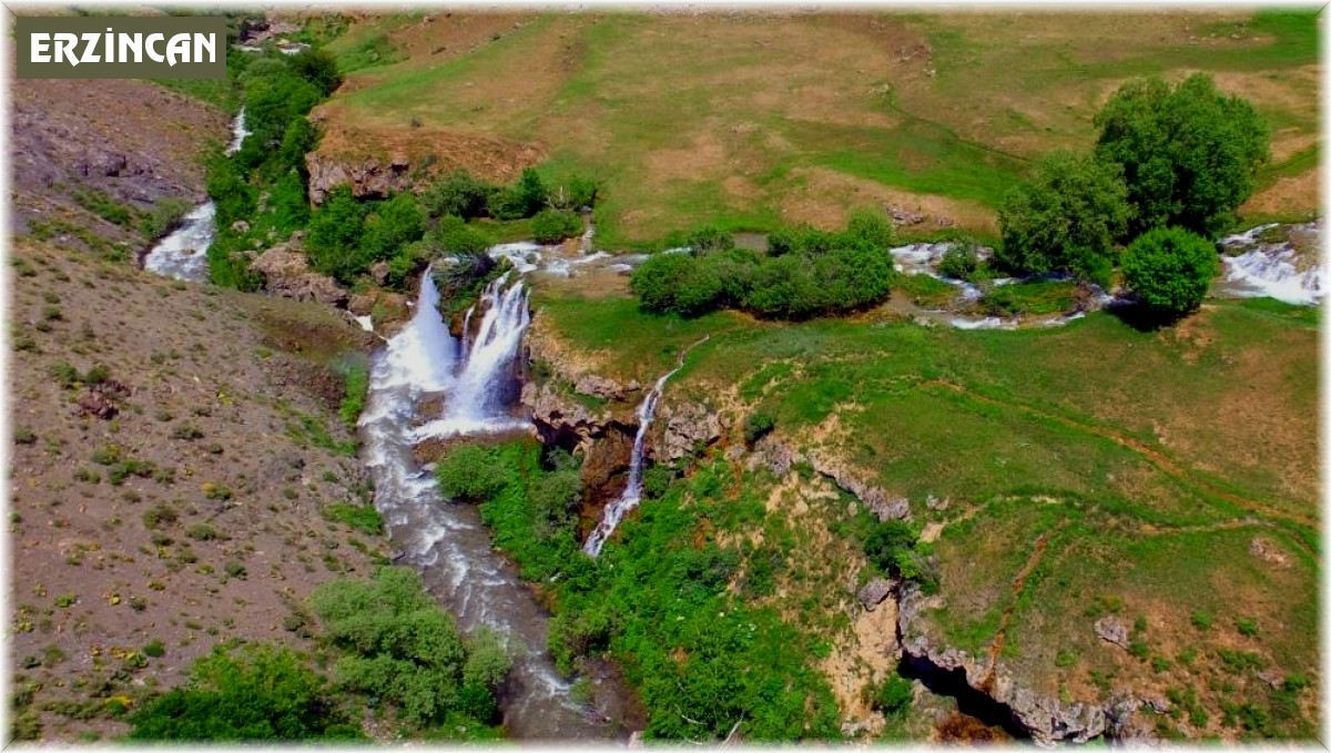Erzincan'da Konarlı Şelalesi doğal güzelliğiyle ziyaretçilerini bekliyor