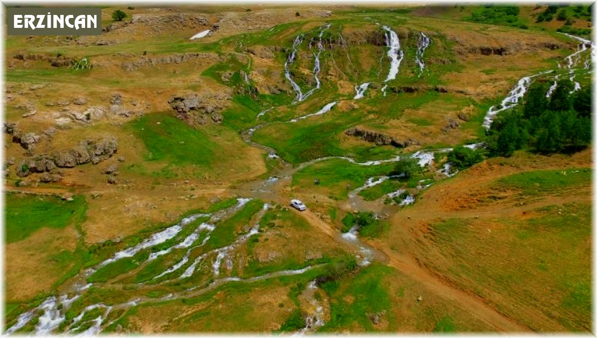 Erzincan'da Konarlı Şelalesi doğal güzelliğiyle ziyaretçilerini bekliyor