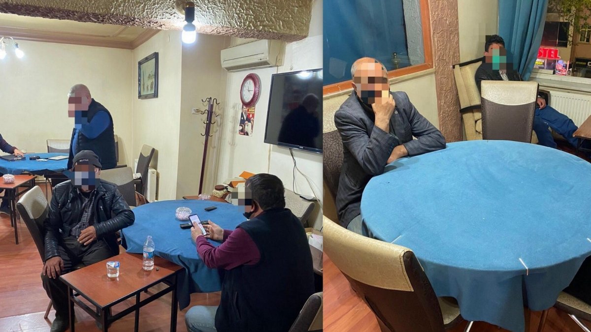Erzincan'da kumar oynayan şahıslara baskın