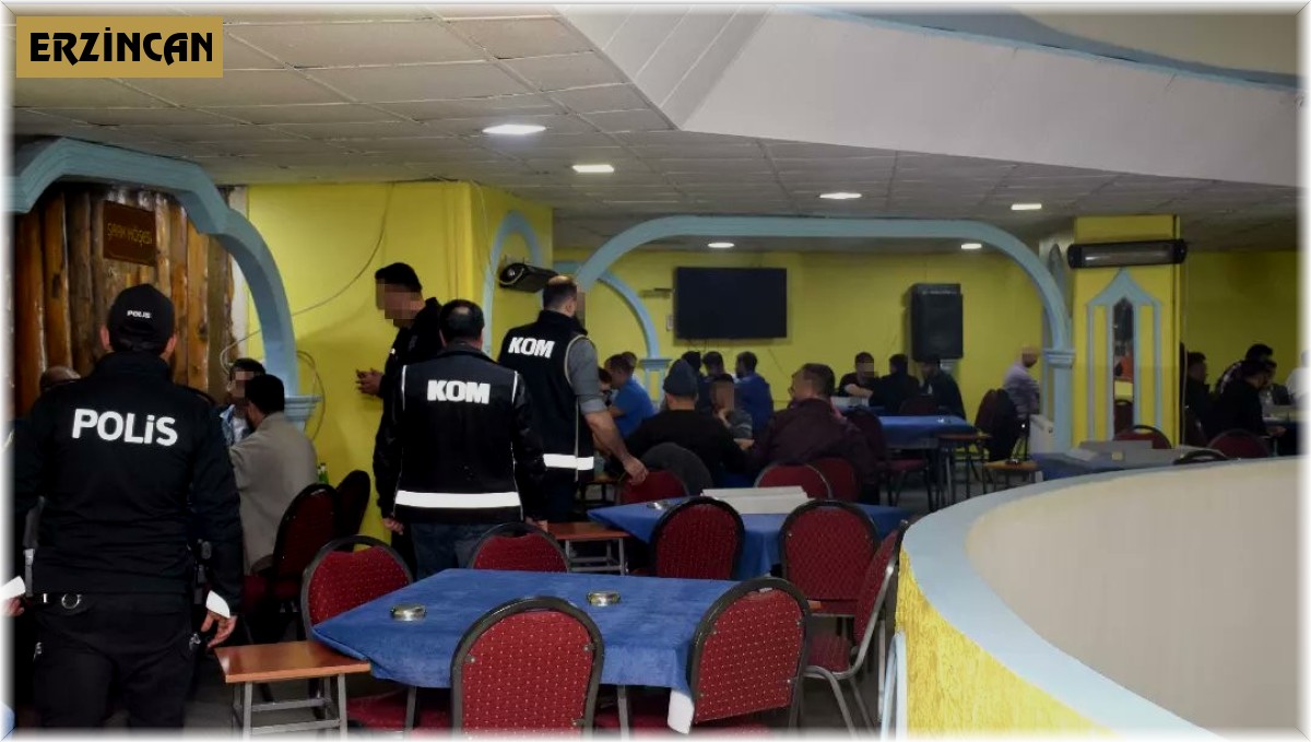 Erzincan'da "Kumar, Tombala ve Oyun Makineleri" uygulaması