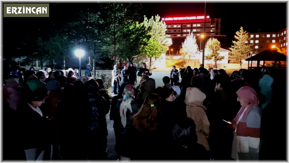 Erzincan'da KYK yurtlarında deprem tatbikatı yapıldı