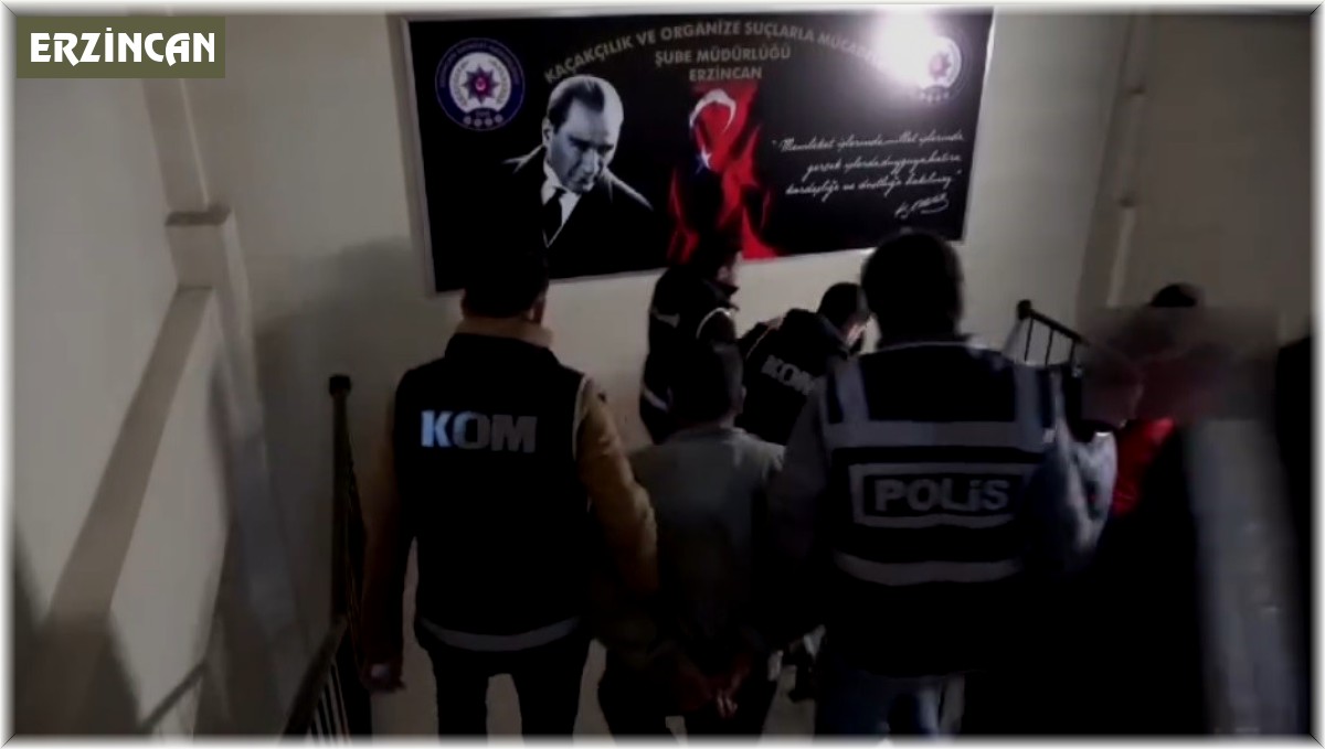 Erzincan'da "Mahzen-9" operasyonu; 4 kişi tutuklandı