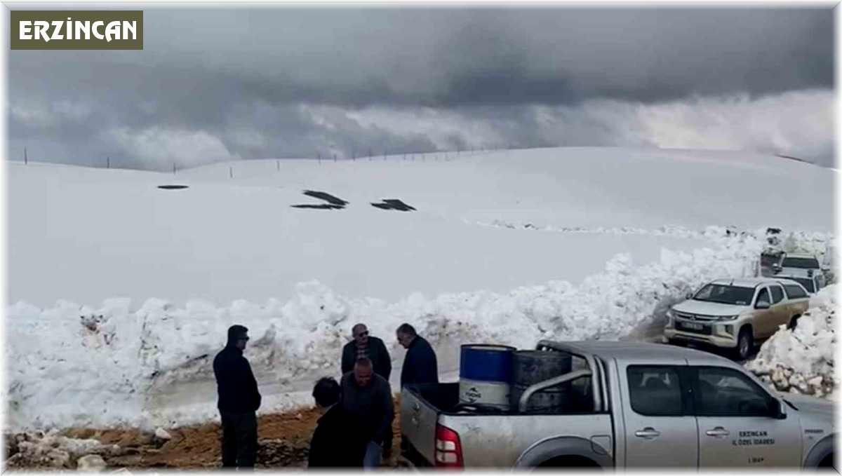 Erzincan'da mayıs ayında karla mücadele