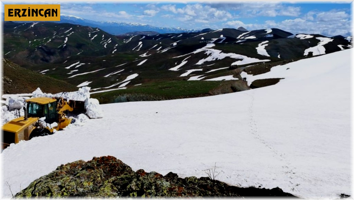Erzincan'da mayıs ayında karla mücadele
