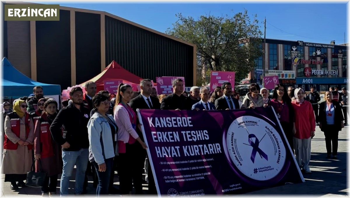 Erzincan'da "Meme Kanseri Farkındalık" ayı kapsamında etkinlik düzenlendi