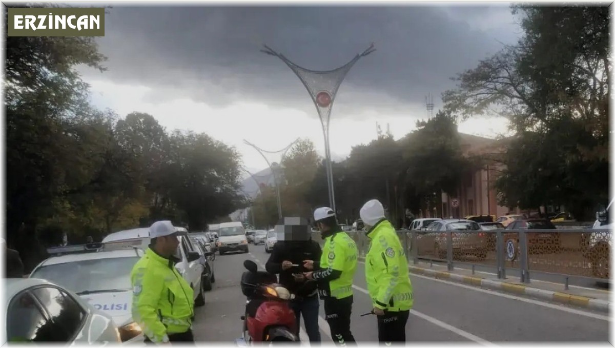 Erzincan'da motosiklet denetimi