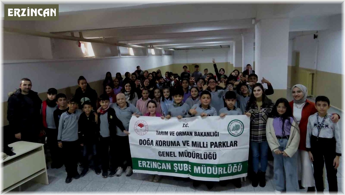 Erzincan'da öğrencilere biyoçeşitlilik, biyokaçakçılık eğitimi verildi