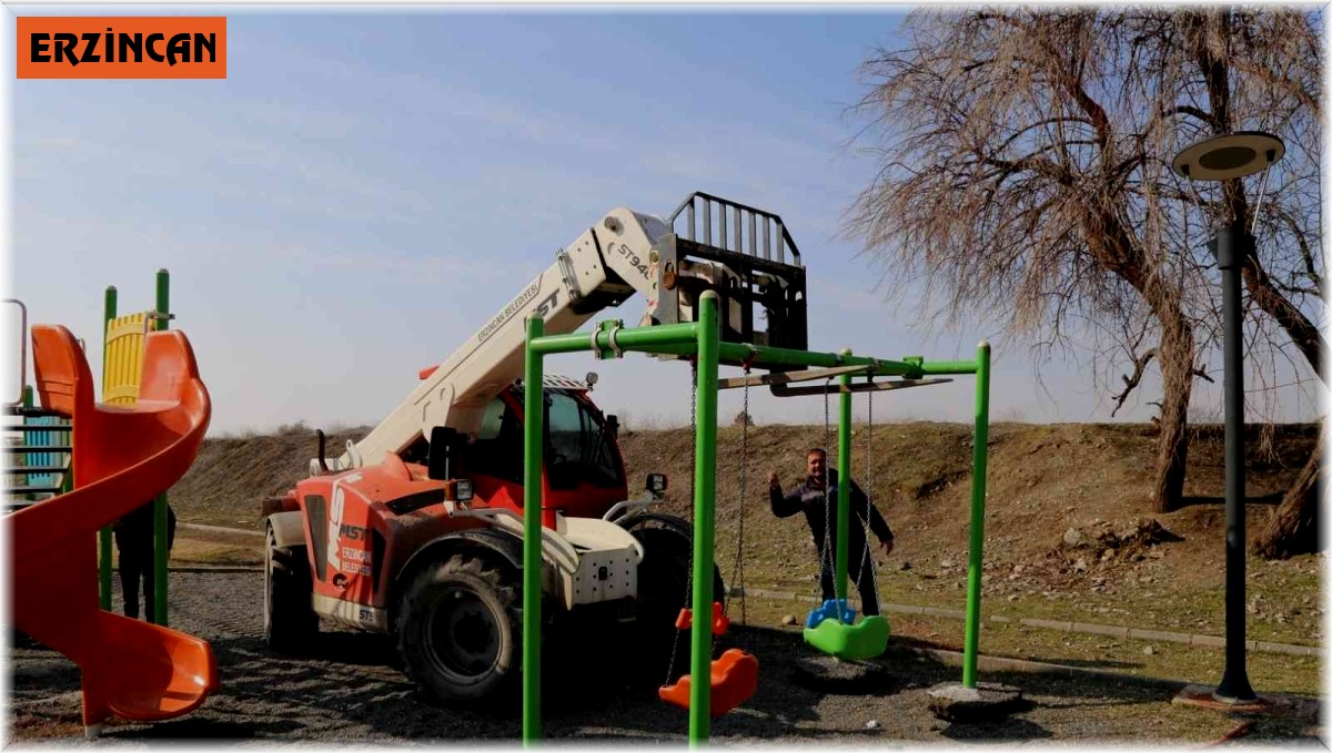 Erzincan'da park yenileme ve tadilat çalışmaları başladı