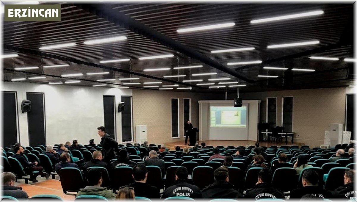 Erzincan'da polis ekiplerine "Seçim Güvenliği Eğitimi"