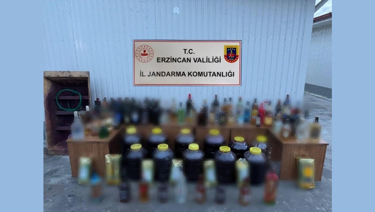 Erzincan'da sahte alkol operasyonu: 5 gözaltı