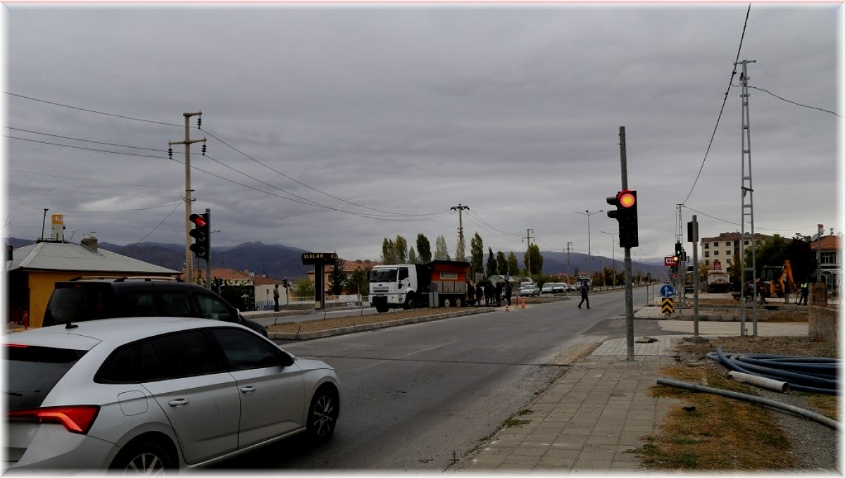 Erzincan'da sinyalizasyon çalışması başlatıldı