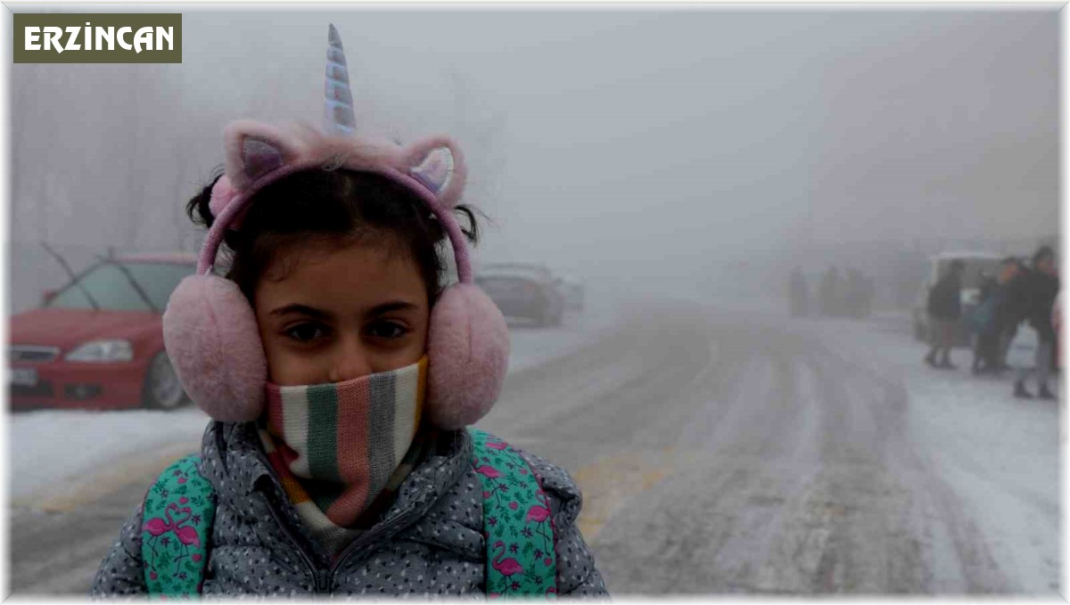 Erzincan'da sis, kar ve soğuk hava etkili oldu
