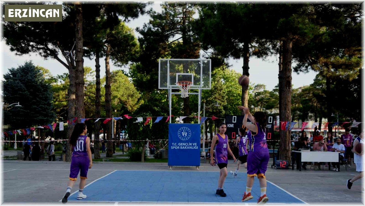 Erzincan'da "Sokaklar Bizim 3x3 Basketbol Gençlik Kupası" başladı
