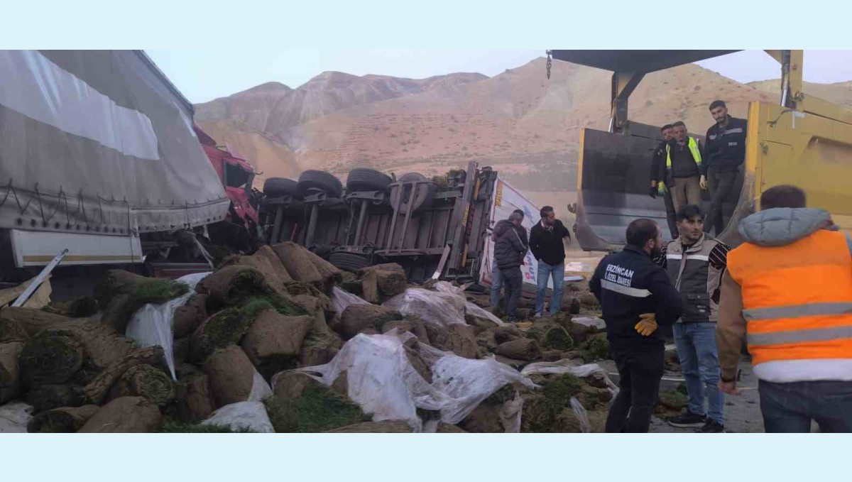 Erzincan'da tır kazası: 2 yaralı