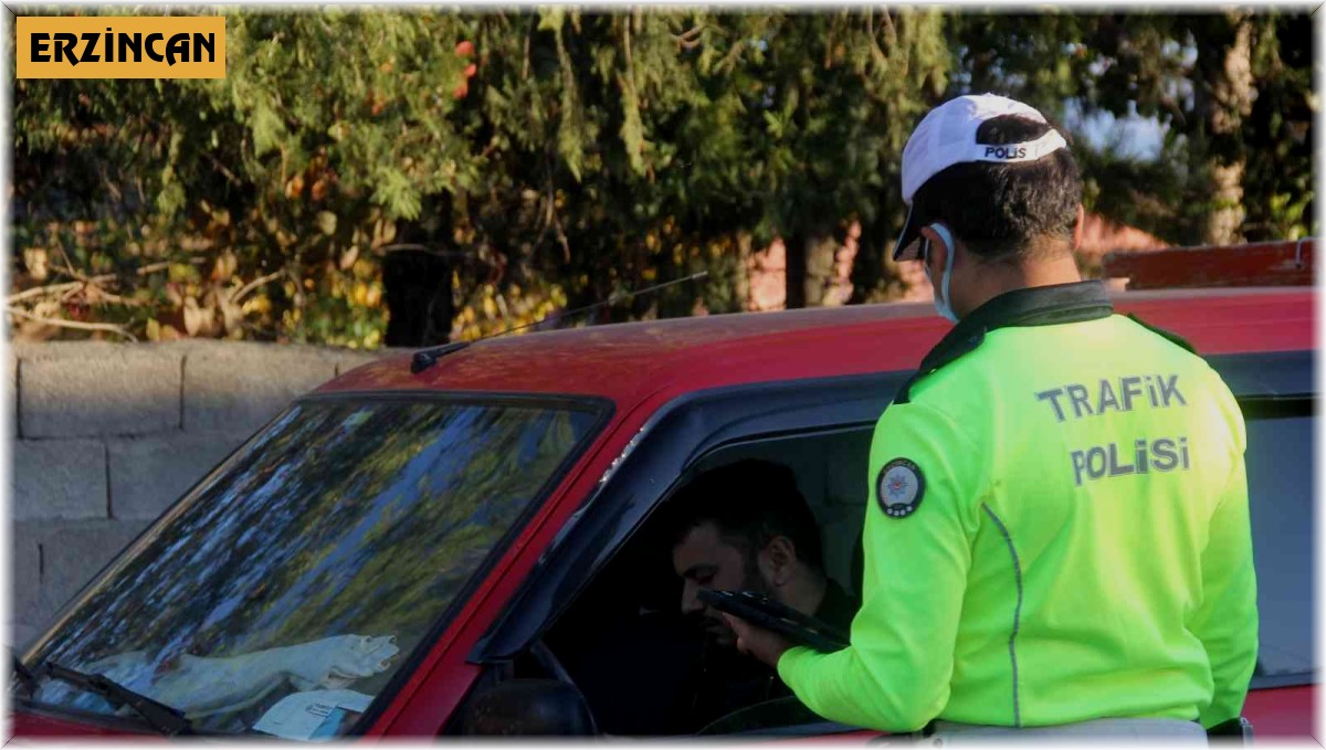 Erzincan'da trafik denetimi