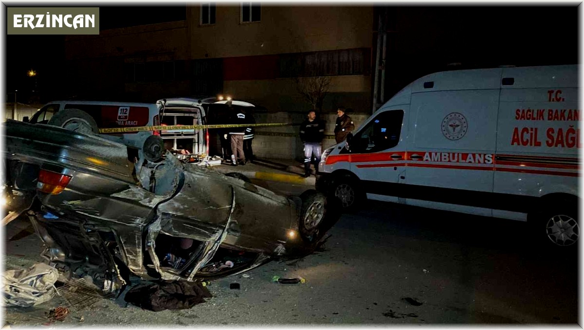 Erzincan'da trafik kazası: 1 ölü, 1'i ağır 2 yaralı